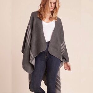 BB Dakota Reversible Stripe Shaw Cardigan